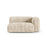 Martina Modulares Sofa Sitzelement, Rechte Seite, Sitztiefe 90 cm, aus Cord in Leichtes Beige (Tilia 03), 160x120 cm von Micadoni – Bild 1