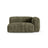 Martina Modulares Sofa Sitzelement, Rechte Seite, Sitztiefe 90 cm, aus Cord in Moosgrün (Tilia 37), 160x120 cm von Micadoni – Bild 1