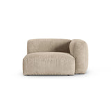 Martina Modulares Sofa Sitzelement, Rechte Seite, Sitztiefe 90 cm, aus Samt, Cord, Boucle oder Strukturstoff, 120x120 cm von Micadoni – Bild 1
