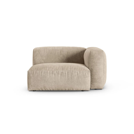 Martina Modulares Sofa Sitzelement, Rechte Seite, Sitztiefe 90 cm, aus Samt, Cord, Boucle oder Strukturstoff, 120x120 cm von Micadoni – Bild 1