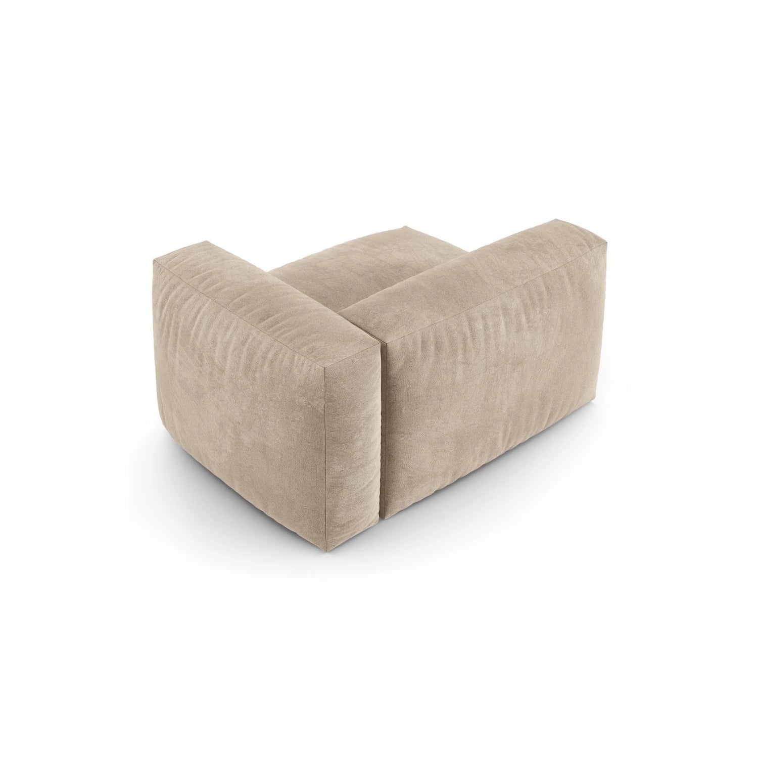 Martina Modulares Sofa Sitzelement, Rechte Seite, Sitztiefe 90 cm, aus Samt, Cord, Boucle oder Strukturstoff, 120x120 cm von Micadoni – Bild 4