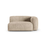 Martina Modulares Sofa Sitzelement, Rechte Seite, Sitztiefe 90 cm, aus Samt, Cord, Boucle oder Strukturstoff, 160x120 cm von Micadoni – Bild 1