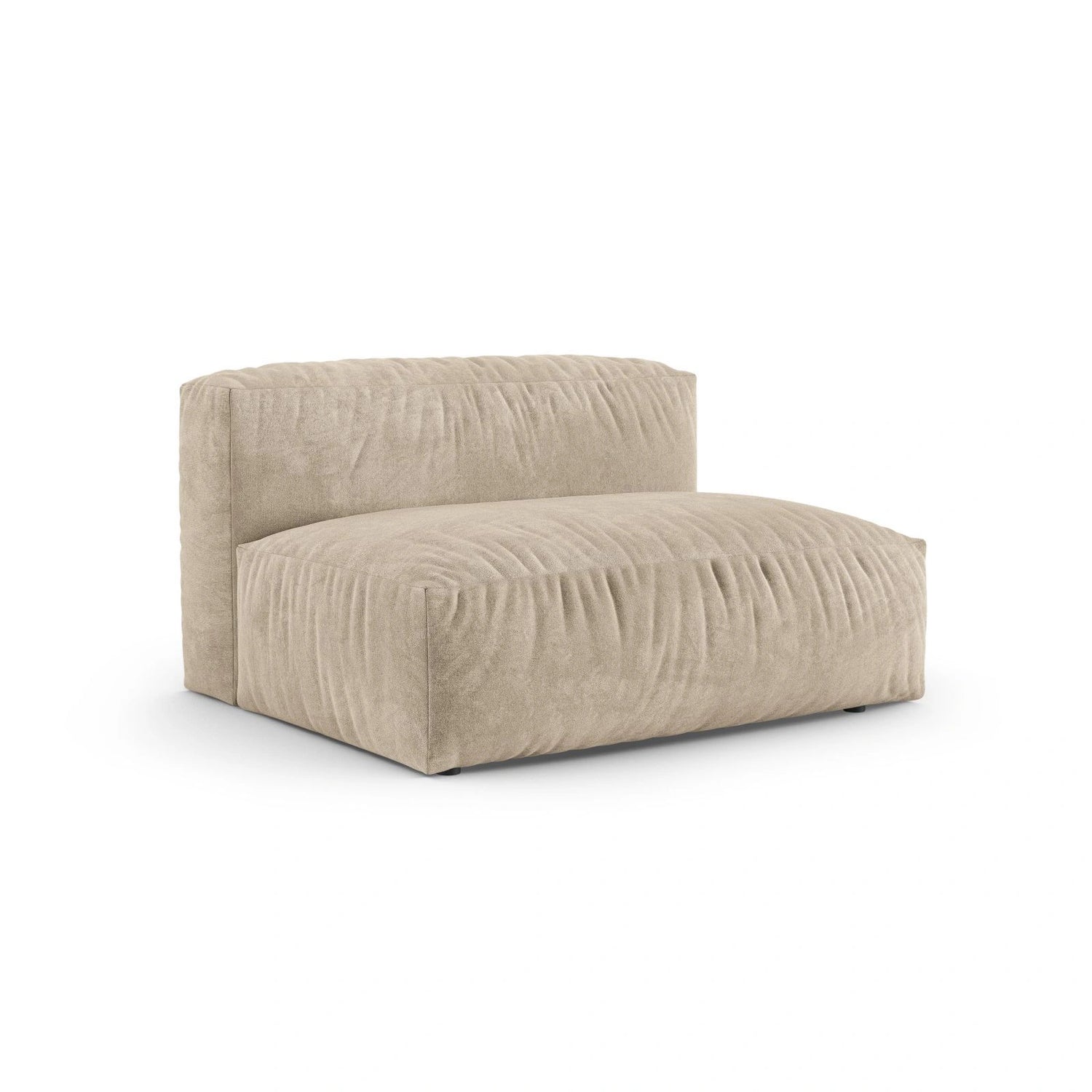 Martina Modulares Sofa Sitzelement, Rechte Seite, Sitztiefe 90 cm, aus Samt, Cord, Boucle oder Strukturstoff, 160x120 cm von Micadoni – Bild 3