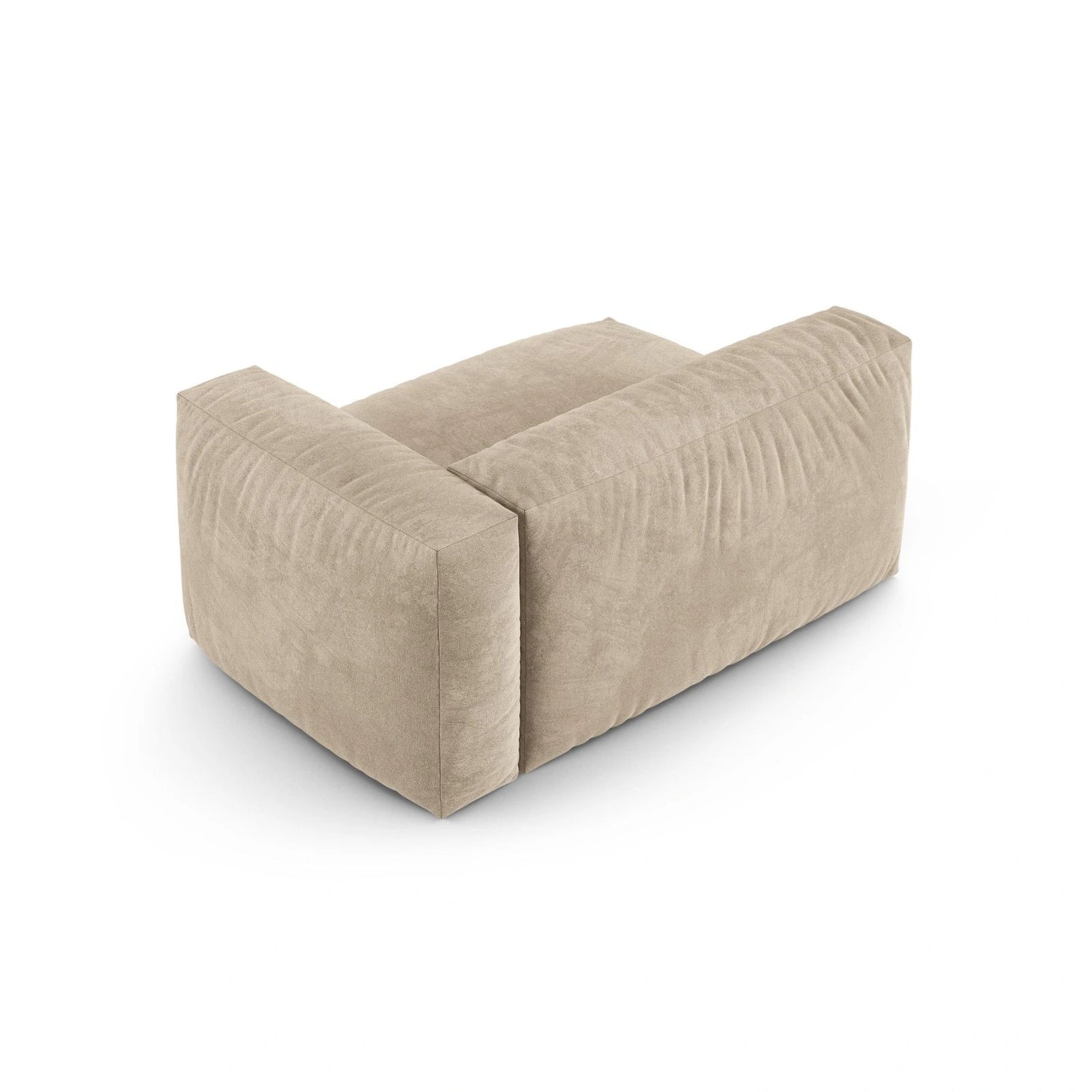 Martina Modulares Sofa Sitzelement, Rechte Seite, Sitztiefe 90 cm, aus Samt, Cord, Boucle oder Strukturstoff, 160x120 cm von Micadoni – Bild 4