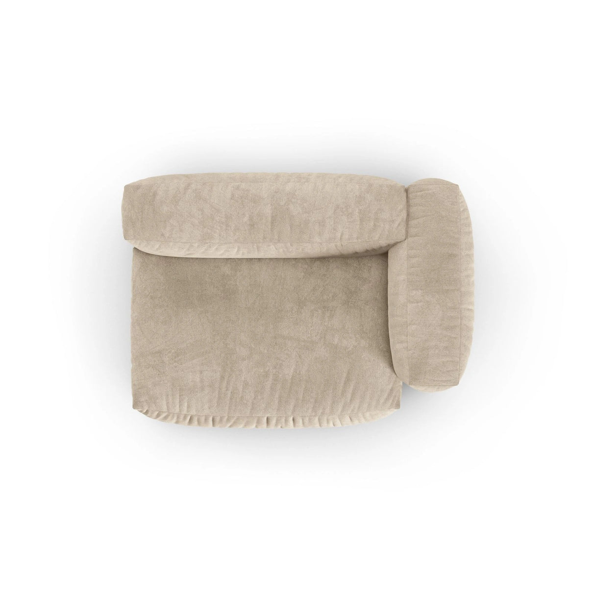 Martina Modulares Sofa Sitzelement, Rechte Seite, Sitztiefe 90 cm, aus Samt, Cord, Boucle oder Strukturstoff, 160x120 cm von Micadoni – Bild 5