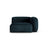Martina Modulares Sofa Sitzelement, Rechte Seite, Sitztiefe 90 cm, aus Samt in Deep Petrol (Vogue 13), 120x120 cm von Micadoni – Bild 1