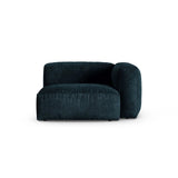 Martina Modulares Sofa Sitzelement, Rechte Seite, Sitztiefe 90 cm, aus Samt in Deep Petrol (Vogue 13), 120x120 cm von Micadoni – Bild 1