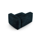Martina Modulares Sofa Sitzelement, Rechte Seite, Sitztiefe 90 cm, aus Samt in Deep Petrol (Vogue 13), 120x120 cm von Micadoni – Bild 4