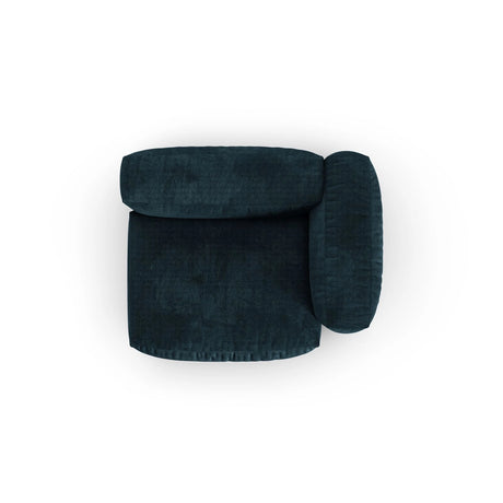 Martina Modulares Sofa Sitzelement, Rechte Seite, Sitztiefe 90 cm, aus Samt in Deep Petrol (Vogue 13), 120x120 cm von Micadoni – Bild 5
