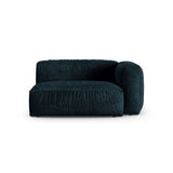 Martina Modulares Sofa Sitzelement, Rechte Seite, Sitztiefe 90 cm, aus Samt in Deep Petrol (Vogue 13), 160x120 cm von Micadoni – Bild 1