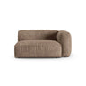 Martina Modulares Sofa Sitzelement, Rechte Seite, Sitztiefe 90 cm, aus Samt in Dunkelbeige (Vogue 3), 160x120 cm von Micadoni – Bild 1