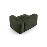 Martina Modulares Sofa Sitzelement, Rechte Seite, Sitztiefe 90 cm, aus Samt in Grün (Vogue 11), 120x120 cm von Micadoni – Bild 4