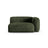 Martina Modulares Sofa Sitzelement, Rechte Seite, Sitztiefe 90 cm, aus Samt in Grün (Vogue 11), 160x120 cm von Micadoni – Bild 1