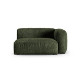 Martina Modulares Sofa Sitzelement, Rechte Seite, Sitztiefe 90 cm, aus Samt in Grün (Vogue 11), 160x120 cm von Micadoni – Bild 1