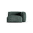 Martina Modulares Sofa Sitzelement, Rechte Seite, Sitztiefe 90 cm, aus Samt in Petrol (Vogue 12), 120x120 cm von Micadoni – Bild 1