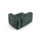 Martina Modulares Sofa Sitzelement, Rechte Seite, Sitztiefe 90 cm, aus Samt in Petrol (Vogue 12), 120x120 cm von Micadoni – Bild 4