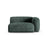 Martina Modulares Sofa Sitzelement, Rechte Seite, Sitztiefe 90 cm, aus Samt in Petrol (Vogue 12), 160x120 cm von Micadoni – Bild 1