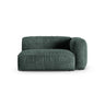 Martina Modulares Sofa Sitzelement, Rechte Seite, Sitztiefe 90 cm, aus Samt in Petrol (Vogue 12), 160x120 cm von Micadoni – Bild 1