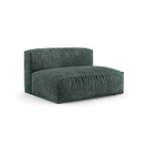 Martina Modulares Sofa Sitzelement, Rechte Seite, Sitztiefe 90 cm, aus Samt in Petrol (Vogue 12), 160x120 cm von Micadoni – Bild 3