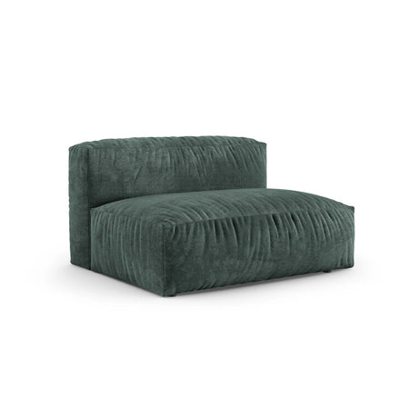 Martina Modulares Sofa Sitzelement, Rechte Seite, Sitztiefe 90 cm, aus Samt in Petrol (Vogue 12), 160x120 cm von Micadoni – Bild 3