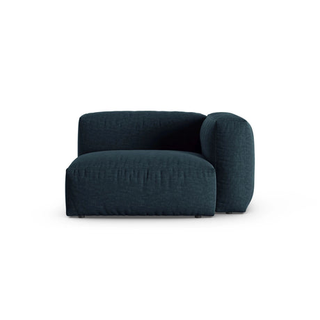 Martina Modulares Sofa Sitzelement, Rechte Seite, Sitztiefe 90 cm, aus Strukturierter Stoff in Blau Jeans (Boston Ocean), 120x120 cm von Micadoni – Bild 1