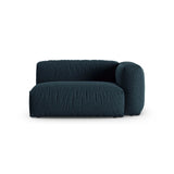 Martina Modulares Sofa Sitzelement, Rechte Seite, Sitztiefe 90 cm, aus Strukturierter Stoff in Blau Jeans (Boston Ocean), 160x120 cm von Micadoni – Bild 1