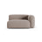 Martina Modulares Sofa Sitzelement, Rechte Seite, Sitztiefe 90 cm, aus Strukturierter Stoff in Dunkelbeige (Boston Trufa), 160x120 cm von Micadoni – Bild 1