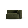 Martina Modulares Sofa Sitzelement, Rechte Seite, Sitztiefe 90 cm, aus Strukturierter Stoff in Grün (Boston Forest), 120x120 cm von Micadoni – Bild 1