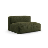 Martina Modulares Sofa Sitzelement, Rechte Seite, Sitztiefe 90 cm, aus Strukturierter Stoff in Grün (Boston Forest), 160x120 cm von Micadoni – Bild 3