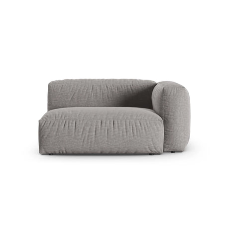 Martina Modulares Sofa Sitzelement, Rechte Seite, Sitztiefe 90 cm, aus Strukturierter Stoff in Hellgrau (Boston Light Grey), 160x120 cm von Micadoni – Bild 1