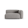 Martina Modulares Sofa Sitzelement, Rechte Seite, Sitztiefe 90 cm, aus Strukturierter Stoff in Hellgrau (Boston Light Grey), 160x120 cm von Micadoni – Bild 1