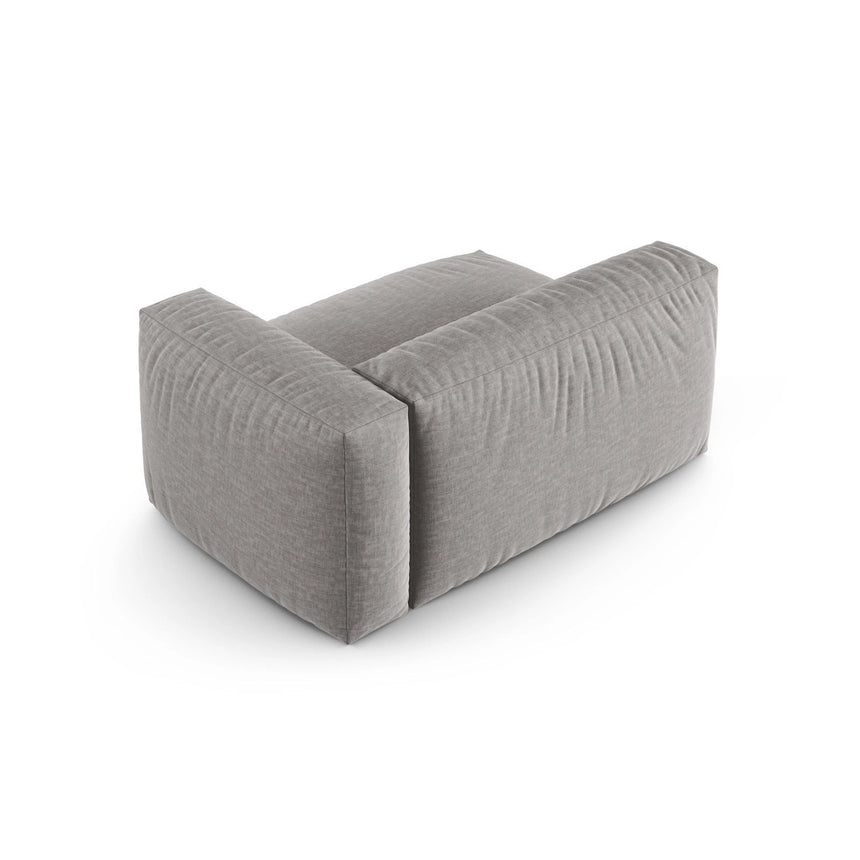 Martina Modulares Sofa Sitzelement, Rechte Seite, Sitztiefe 90 cm, aus Strukturierter Stoff in Hellgrau (Boston Light Grey), 160x120 cm von Micadoni – Bild 4
