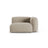 Martina Modulares Sofa Sitzelement, Rechte Seite, Sitztiefe 90 cm, aus Strukturierter Stoff in Leichtes Beige (Boston Toffee), 120x120 cm von Micadoni – Bild 1