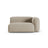 Martina Modulares Sofa Sitzelement, Rechte Seite, Sitztiefe 90 cm, aus Strukturierter Stoff in Leichtes Beige (Boston Toffee), 160x120 cm von Micadoni – Bild 1