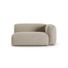 Martina Modulares Sofa Sitzelement, Rechte Seite, Sitztiefe 90 cm, aus Strukturierter Stoff in Leichtes Beige (Boston Toffee), 160x120 cm von Micadoni – Bild 1