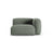 Martina Modulares Sofa Sitzelement, Rechte Seite, Sitztiefe 90 cm, aus Strukturierter Stoff in Moosgrün (Boston Water Green), 120x120 cm von Micadoni – Bild 1