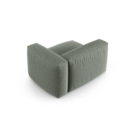 Martina Modulares Sofa Sitzelement, Rechte Seite, Sitztiefe 90 cm, aus Strukturierter Stoff in Moosgrün (Boston Water Green), 120x120 cm von Micadoni – Bild 4