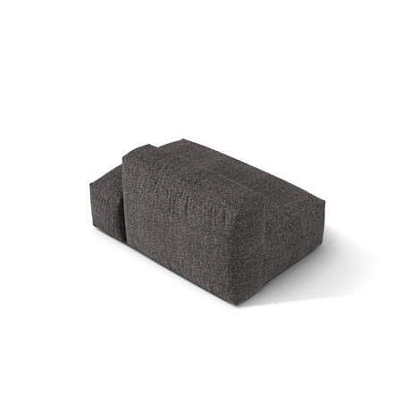 Martina Modulares Sofa Sitzelement, Rechte Seite, aus Boucle in Anthrazit (Monet Anthracite), 133x106 cm
 von Micadoni – Bild 4