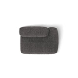 Martina Modulares Sofa Sitzelement, Rechte Seite, aus Boucle in Anthrazit (Monet Anthracite), 133x106 cm
 von Micadoni – Bild 5