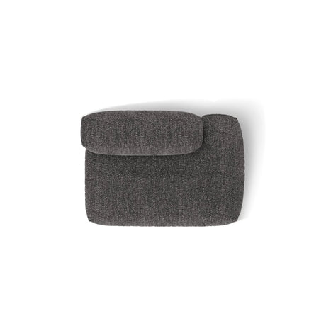 Martina Modulares Sofa Sitzelement, Rechte Seite, aus Boucle in Anthrazit (Monet Anthracite), 133x106 cm
 von Micadoni – Bild 5