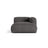 Martina Modulares Sofa Sitzelement, Rechte Seite, aus Boucle in Anthrazit (Monet Anthracite), 176x120 cm von Micadoni – Bild 1