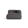 Martina Modulares Sofa Sitzelement, Rechte Seite, aus Boucle in Anthrazit (Monet Anthracite), 176x120 cm von Micadoni – Bild 1