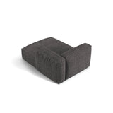 Martina Modulares Sofa Sitzelement, Rechte Seite, aus Boucle in Anthrazit (Monet Anthracite), 176x120 cm von Micadoni – Bild 4