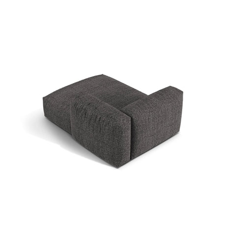 Martina Modulares Sofa Sitzelement, Rechte Seite, aus Boucle in Anthrazit (Monet Anthracite), 176x120 cm von Micadoni – Bild 4