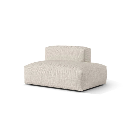 Martina Modulares Sofa Sitzelement, Rechte Seite, aus Boucle in Beige (Monet Sand), 133x106 cm
 von Micadoni – Bild 3