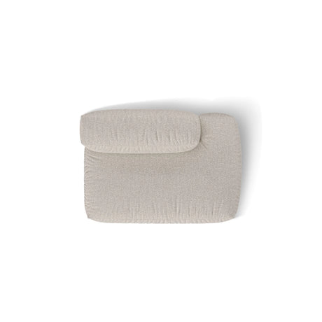 Martina Modulares Sofa Sitzelement, Rechte Seite, aus Boucle in Beige (Monet Sand), 133x106 cm
 von Micadoni – Bild 5