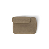 Martina Modulares Sofa Sitzelement, Rechte Seite, aus Boucle in Cappuccino (Monet Cappucino), 133x106 cm
 von Micadoni – Bild 5