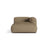 Martina Modulares Sofa Sitzelement, Rechte Seite, aus Boucle in Cappuccino (Monet Cappucino), 176x120 cm von Micadoni – Bild 1