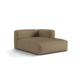 Martina Modulares Sofa Sitzelement, Rechte Seite, aus Boucle in Cappuccino (Monet Cappucino), 176x120 cm von Micadoni – Bild 3
