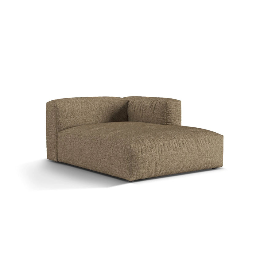 Martina Modulares Sofa Sitzelement, Rechte Seite, aus Boucle in Cappuccino (Monet Cappucino), 176x120 cm von Micadoni – Bild 3
